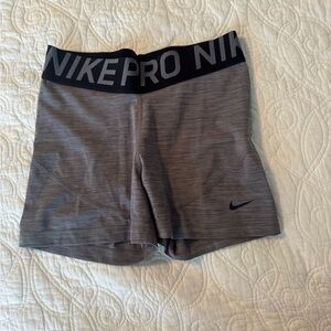 Nike Gray Athletic Compression Shorts